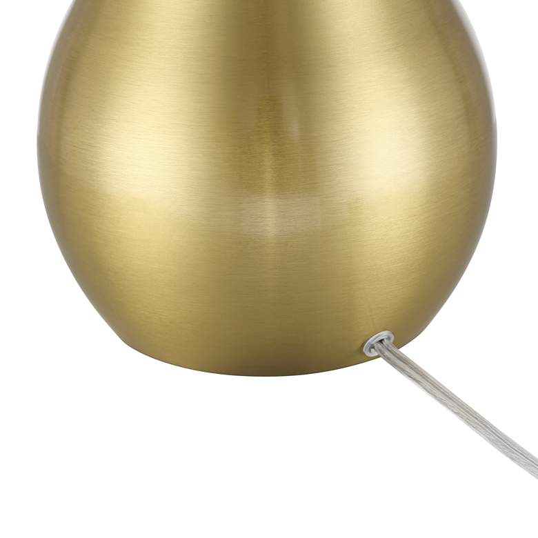 Image 7 Yolanda 25 1/2" High Gold Teardrop Table Lamp Set more views