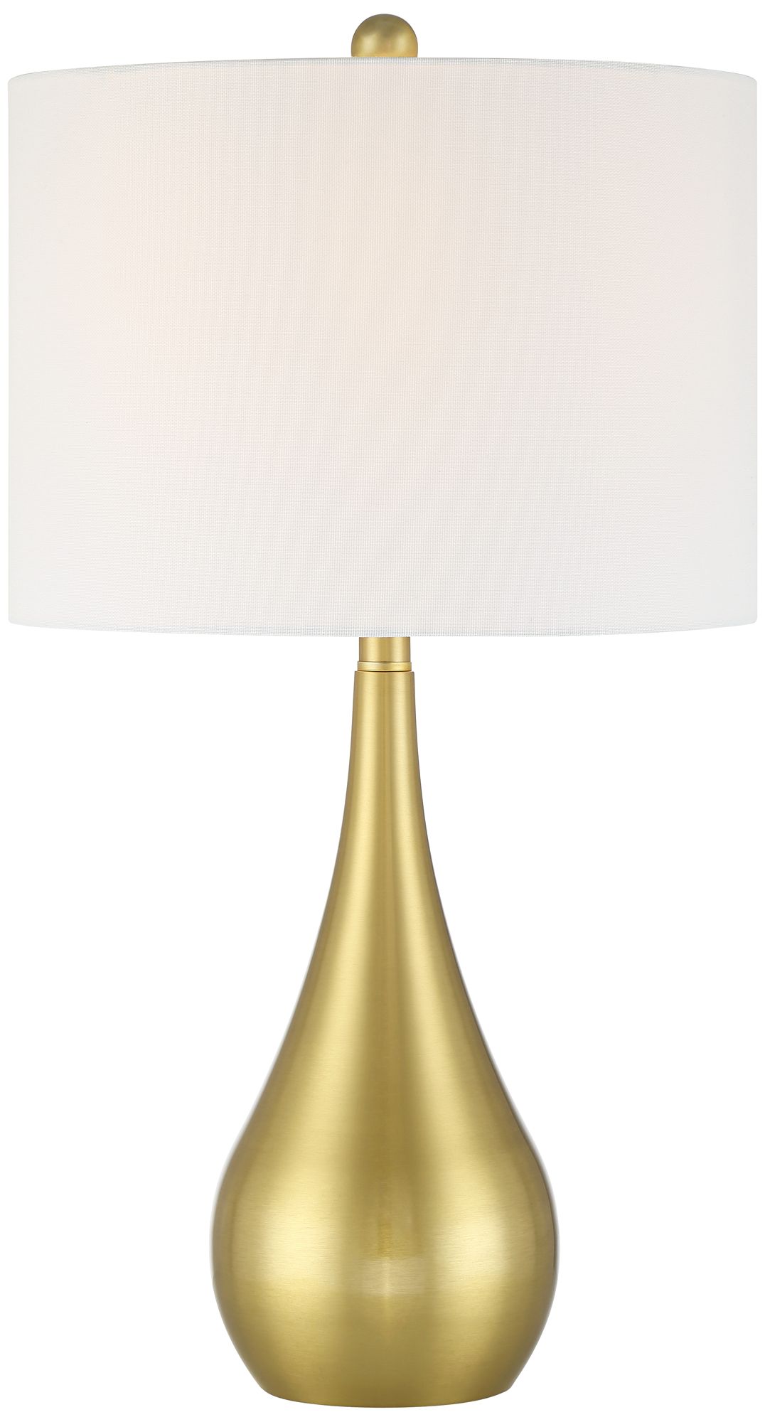 Yolanda 25 1/2" High Gold Teardrop Table Lamp Set