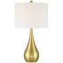 Yolanda 25 1/2" High Gold Teardrop Table Lamp Set