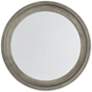 Yolo Oxidized Nickel 32 1/2" Round Wall Mirror