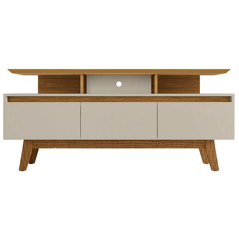 Image 1 Yonkers 62.99 TV Stand in Off White and Cinnamon