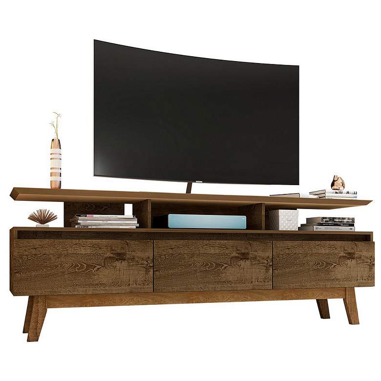 Image 1 Yonkers 70.86 TV Stand in Rustic Brown