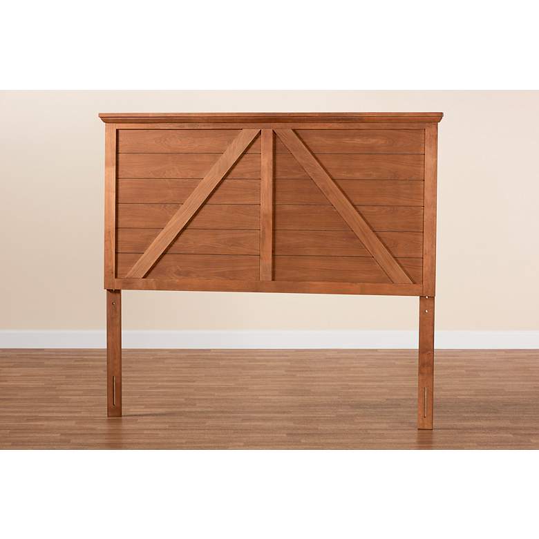 Image 3 Yorick 63 1/4" Wide Natural Brown Wood Queen Headboard more views