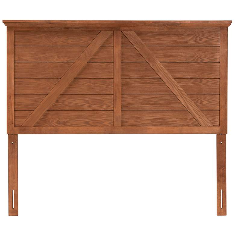 Image 6 Yorick 63 1/4" Wide Natural Brown Wood Queen Headboard more views