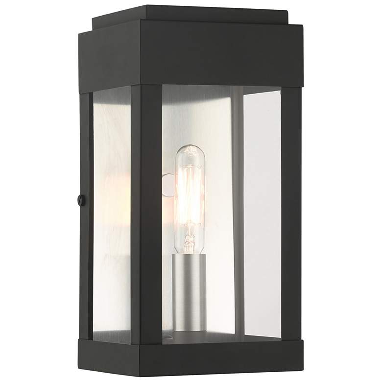 Image 1 York 1 Light Black Outdoor ADA Wall Lantern