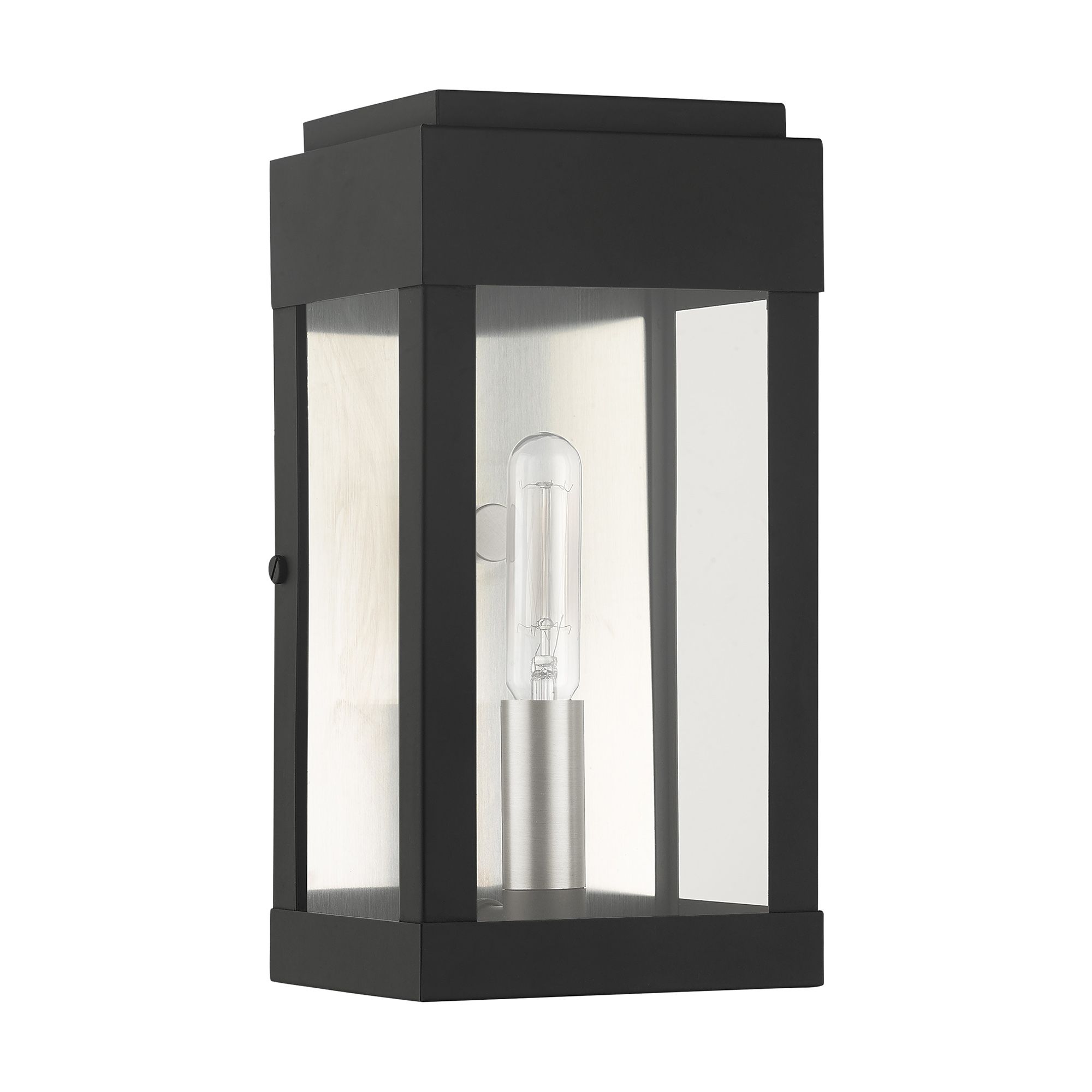 Image 3 York 1 Light Black Outdoor ADA Wall Lantern more views