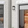 York 1 Light Black Outdoor ADA Wall Lantern