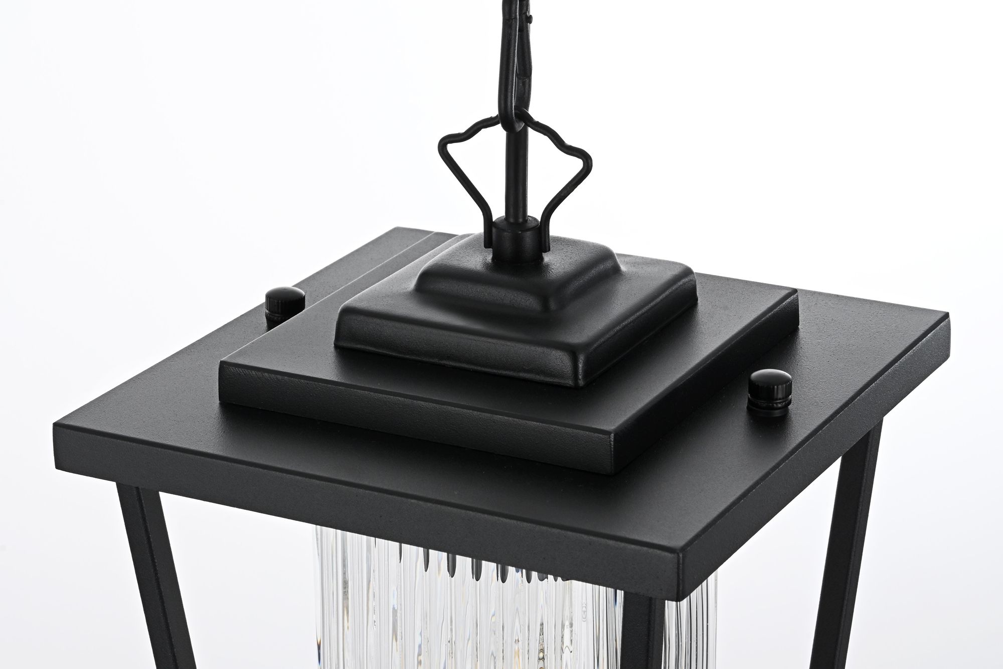 York 12 1/2" High Black Outdoor Hanging Light