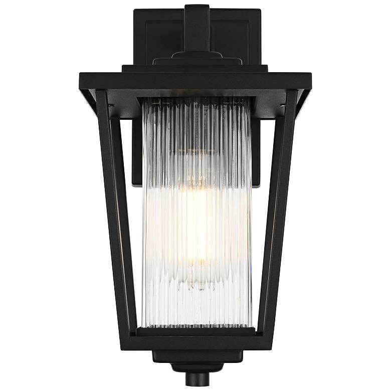 Image 2 York 13" High Black Outdoor Wall Light