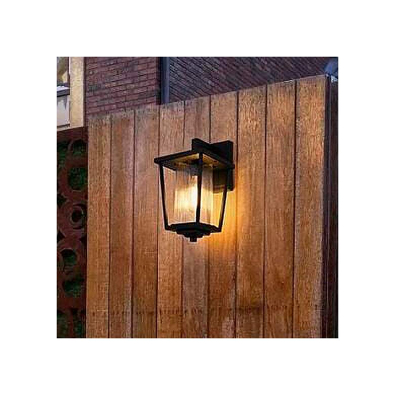 Image 1 York 13" High Black Outdoor Wall Light