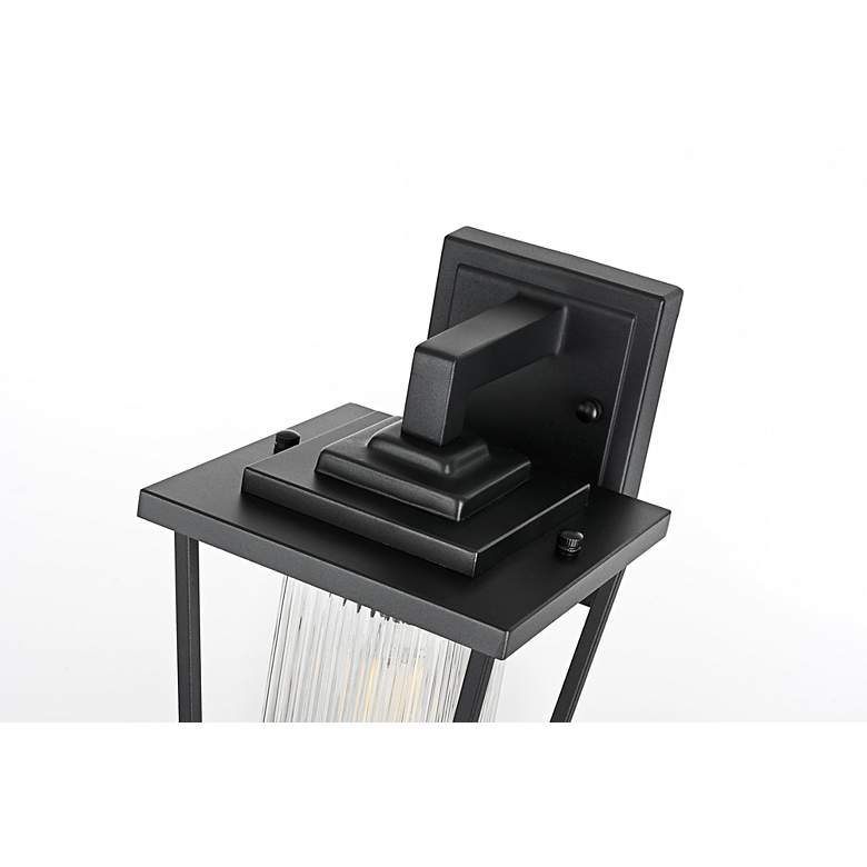 Image 5 York 13" High Black Outdoor Wall Light more views
