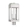 3_York 19 3/4" High Brushed Nickel 2-Light Outdoor Post Light more views