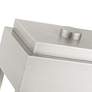 York 19 3/4" High Brushed Nickel 2-Light Outdoor Post Light