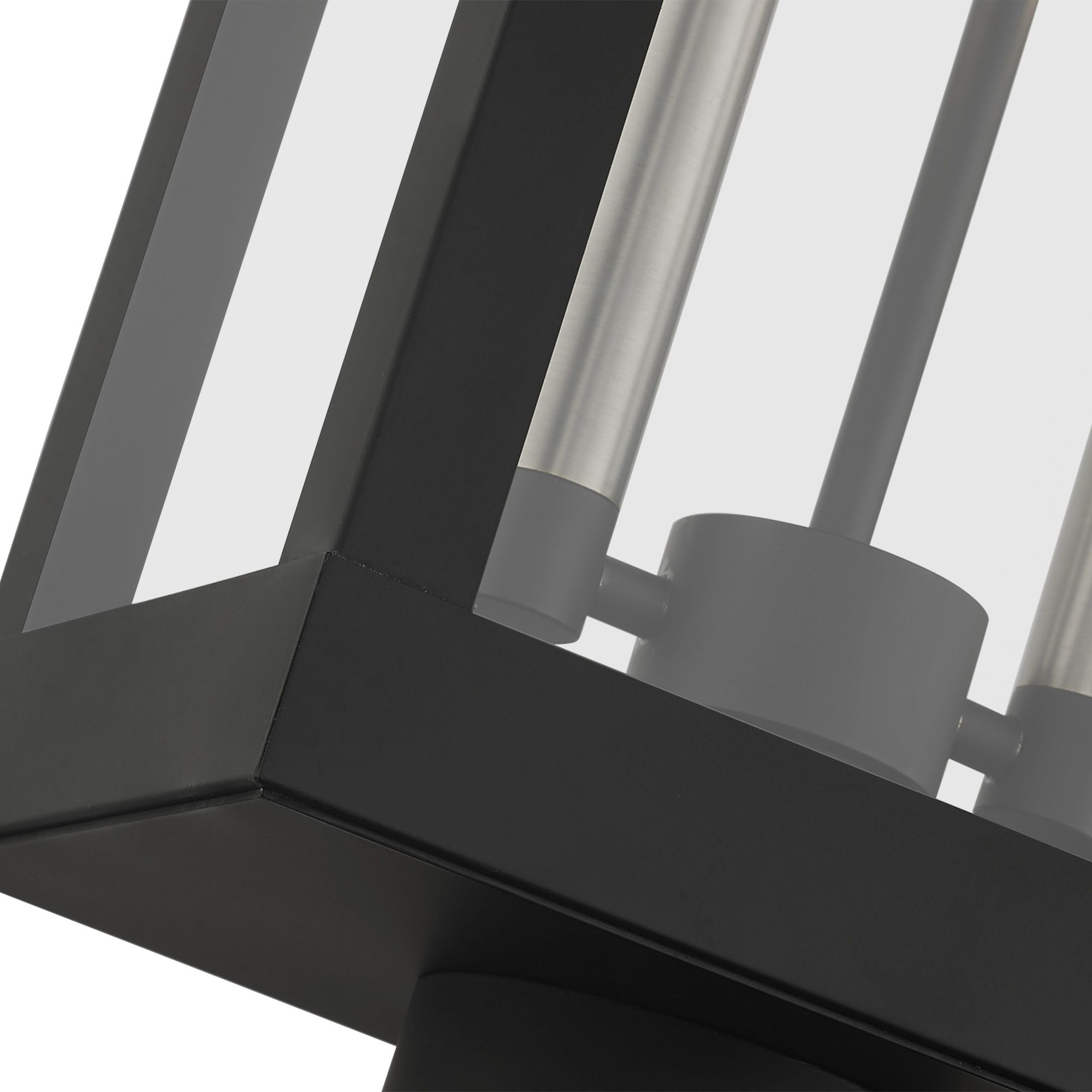 York 2 Light Black Outdoor Post Top Lantern