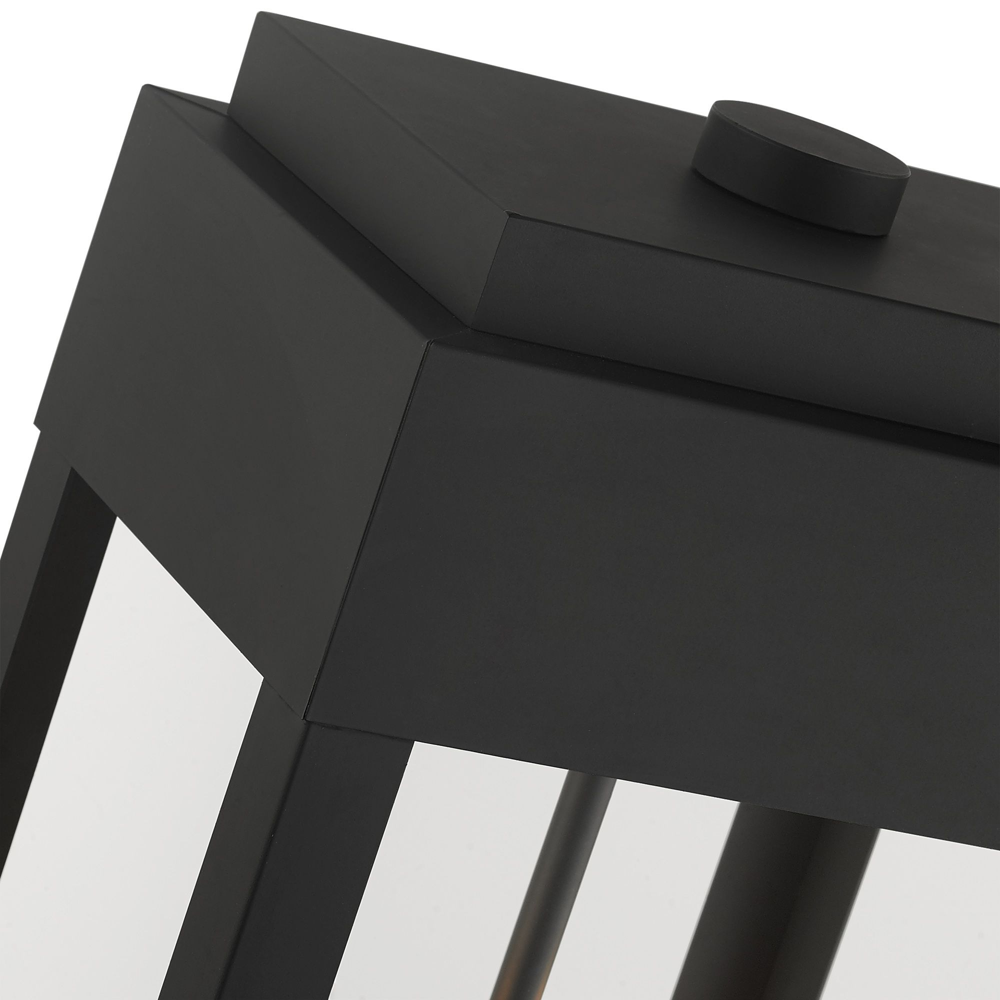 York 2 Light Black Outdoor Post Top Lantern