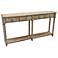York 68" Wide Sandstone Rope Twist 4-Drawer Console Table