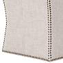 York Bisque French Linen Ottoman
