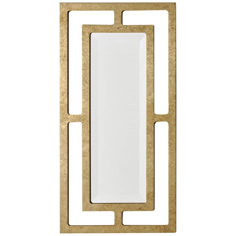 Image 1 York Gold Leaf 12" x 24" Rectangular Wall Mirror