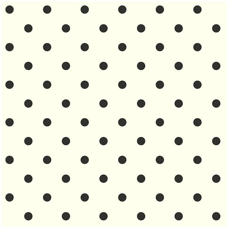 Image 1 York Sure Strip Black Polka Dot Circle Pre-Pasted Wallpaper
