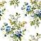York Sure Strip Blue Waverly Emma's Garden Wallpaper