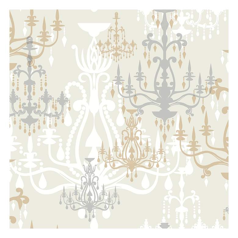 Image 1 York Sure Strip Gray Luminary Removable Wallpaper