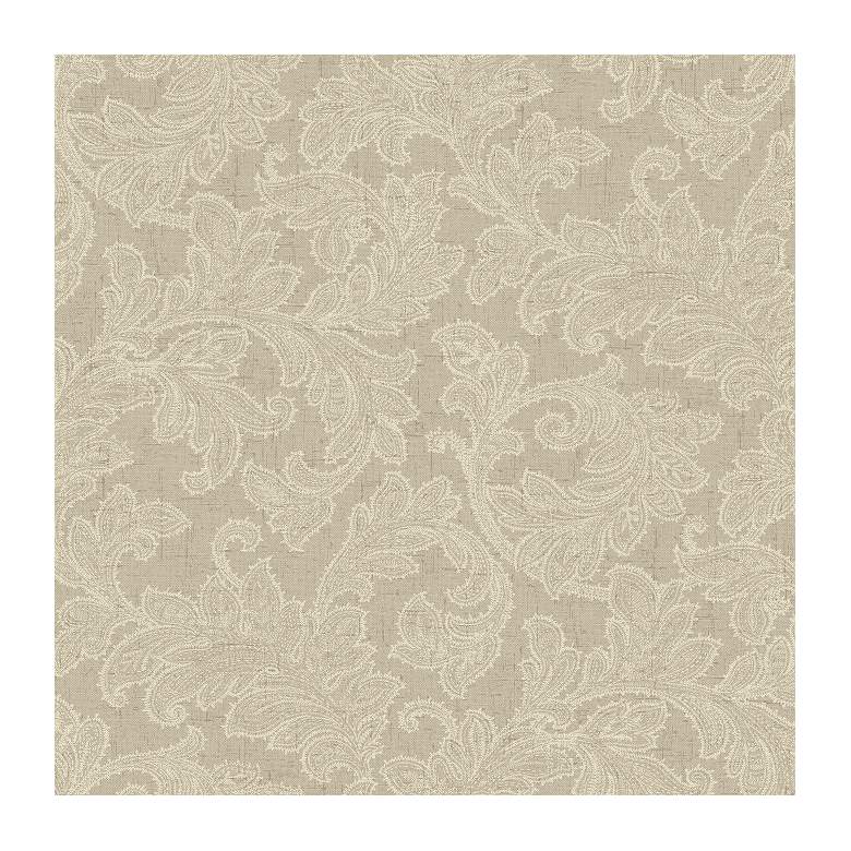 Image 1 York Sure Strip Linen Waverly Merletto Removable Wallpaper