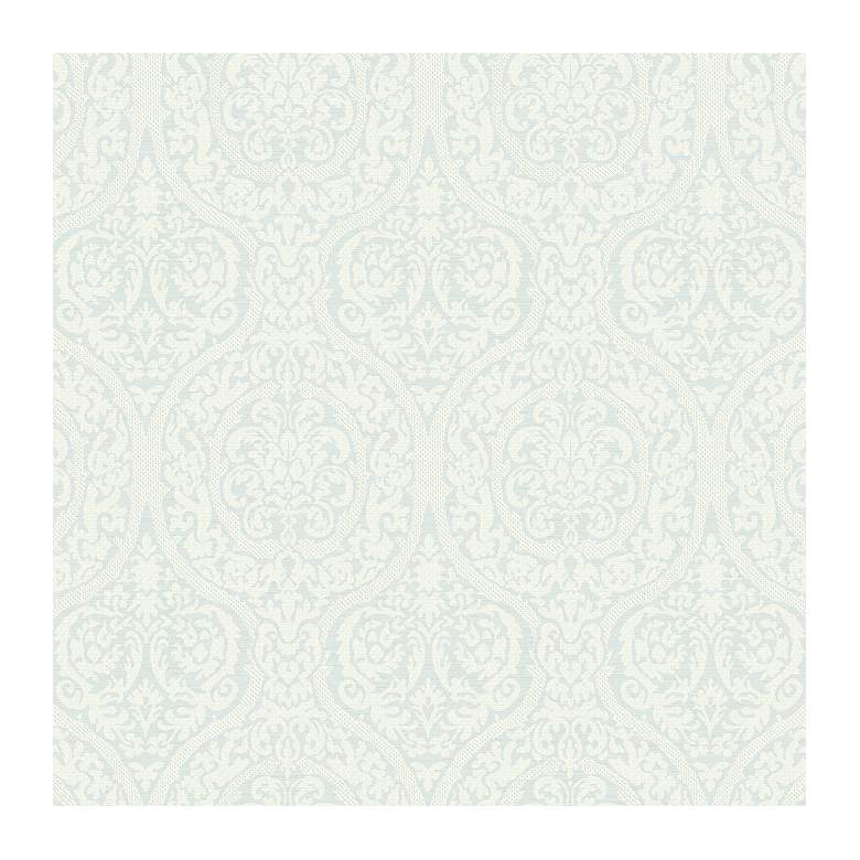 Image 1 York Sure Strip Pale Blue Waverly Bright Idea Wallpaper