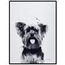 2_Yorkshire Terrier 24"x18" Printed Glass Framed Wall Art
