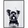 Yorkshire Terrier 24"x18" Printed Glass Framed Wall Art