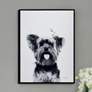1_Yorkshire Terrier 24"x18" Printed Glass Framed Wall Art