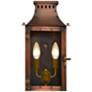 Yorktown 18 3/4" High Antique Copper 2-Light Outdoor Wall Light