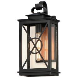 Yorktown VX 1-Light Outdoor Wall Sconce - Black/Aged Copper