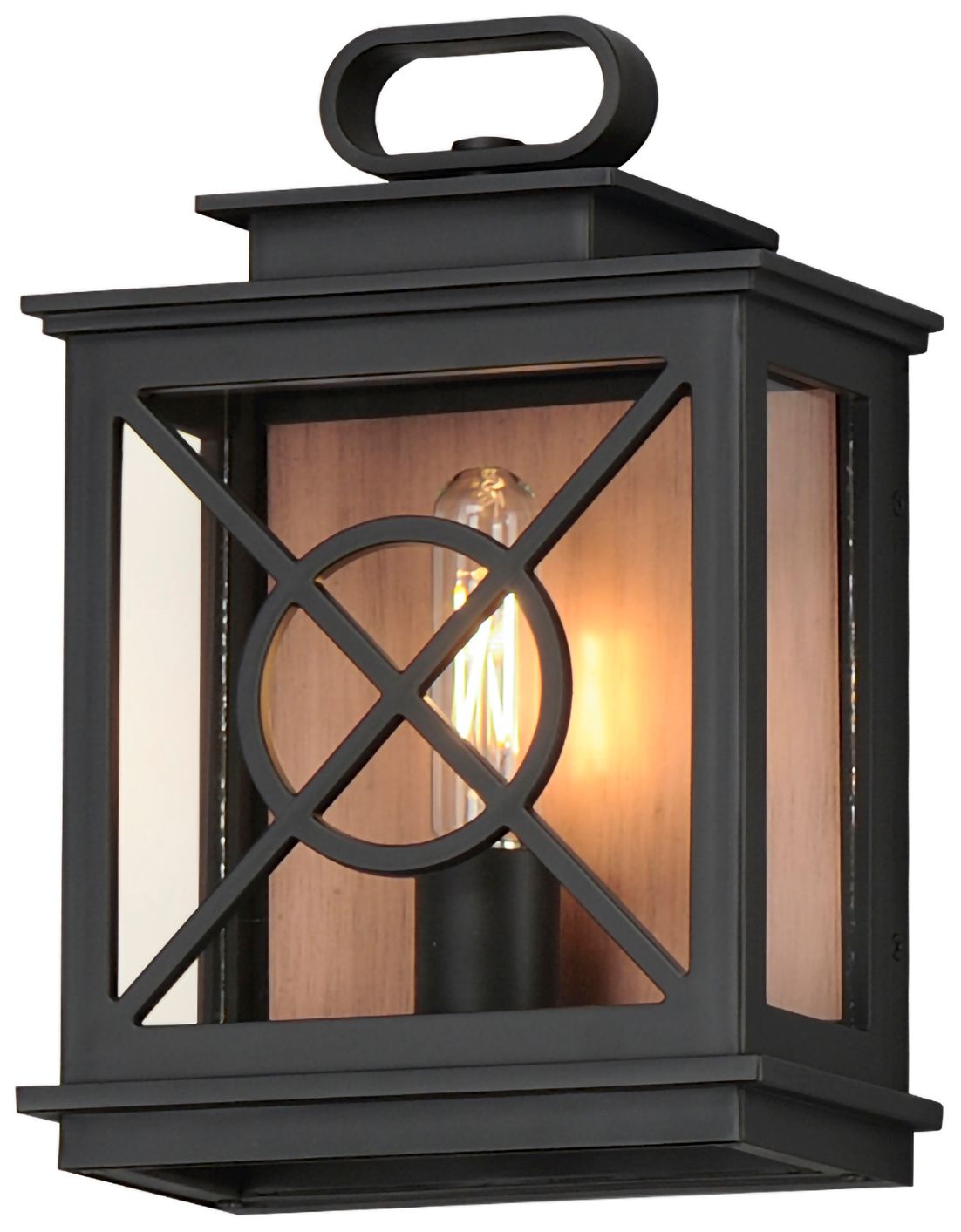 Image 2 Yorktown VX 12 1/4"H Black Outdoor Wall Light