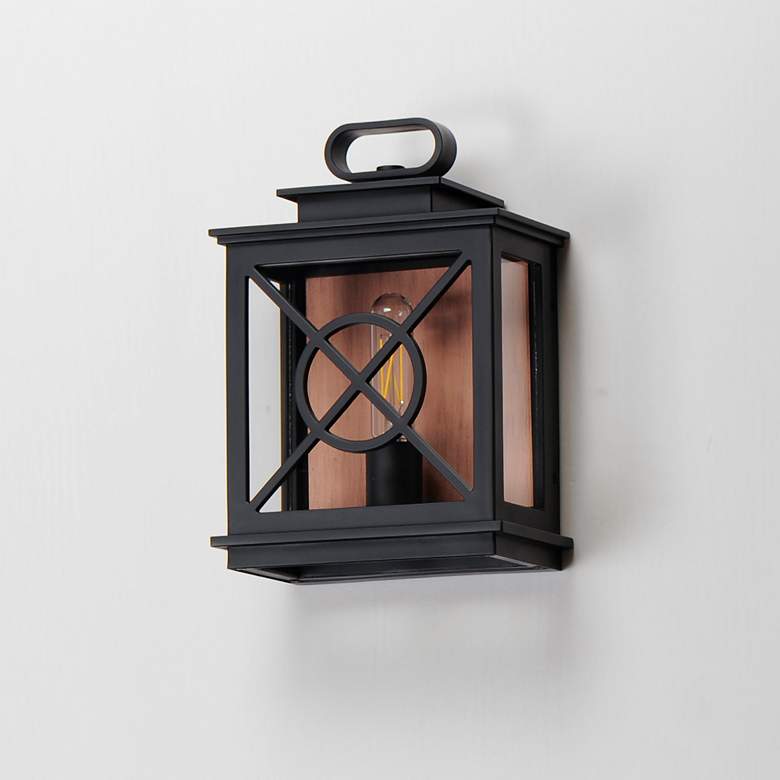 Image 1 Yorktown VX 12 1/4"H Architectural Bronze Outdoor Wall Light