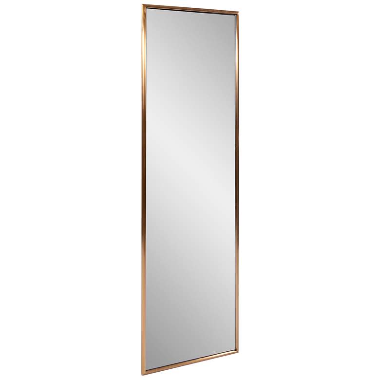Image 5 Yorkville Brushed Brass 18 inch x 60 inch Floor Mirror more views