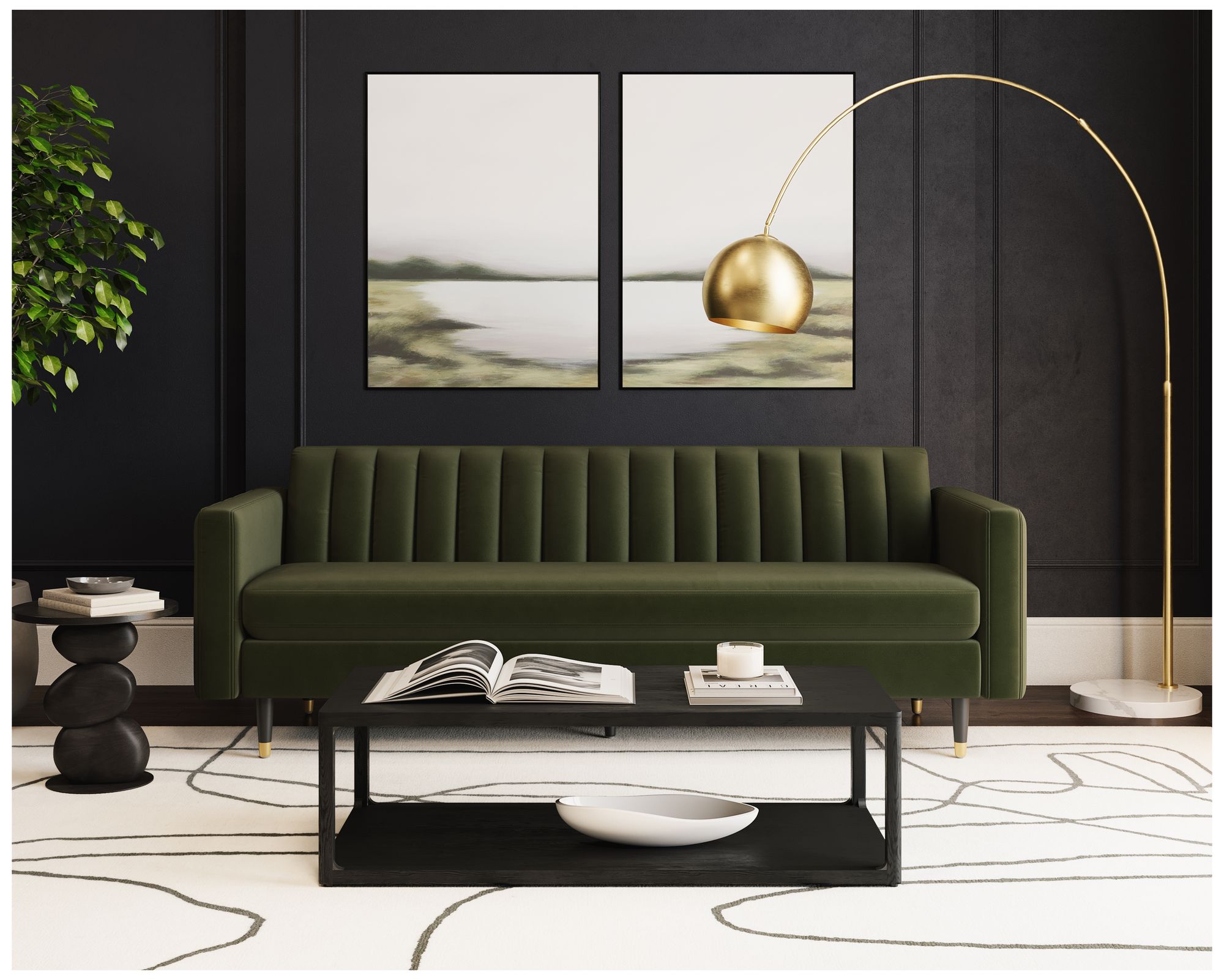 Image 7 Yosi Sofa - Moss Green more views