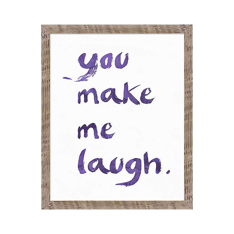 Image 1 You Make Me Laugh 22 inch High Framed Giclee Wall Art