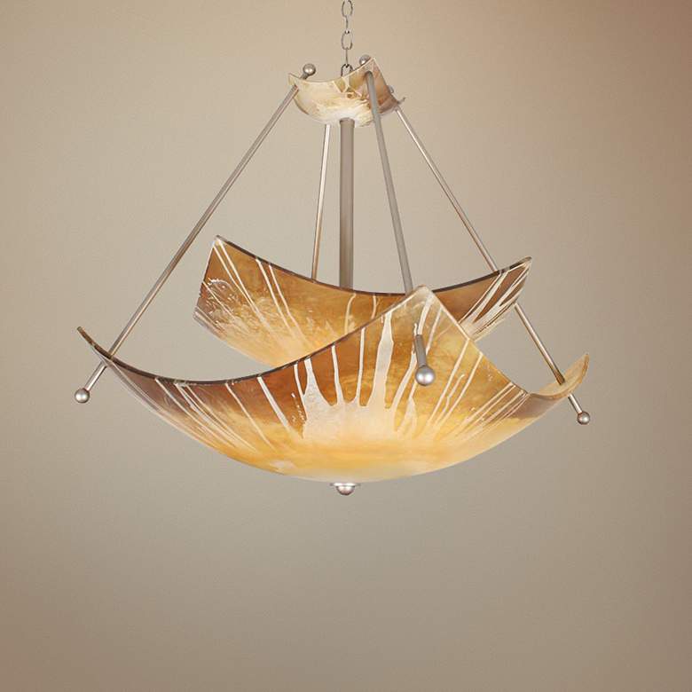 Image 1 You Will Remember 34" Wide Champagne Vanessa Pendant Light