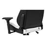 Young Black White Faux Leather Adjustable Gaming Chair