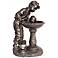 Young Boy Antique Bronze 35" High Fountain