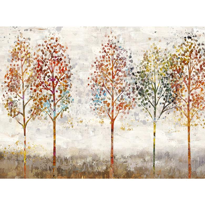 Image 1 Young Forest 40" Wide All-Weather Outdoor Canvas Wall Art