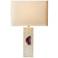 Yucatan White and Pink Agate Table Lamp