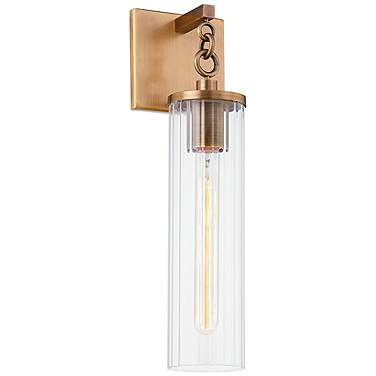 Yucca 17 1/4" High Patina Brass Outdoor Wall Light
