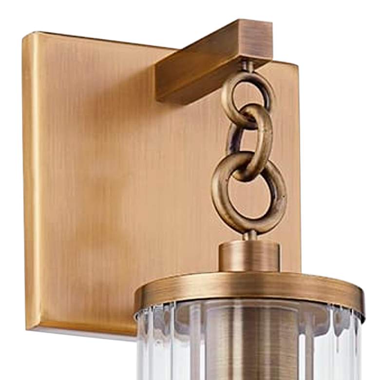 Image 2 Yucca 17 1/4" High Patina Brass Outdoor Wall Light more views