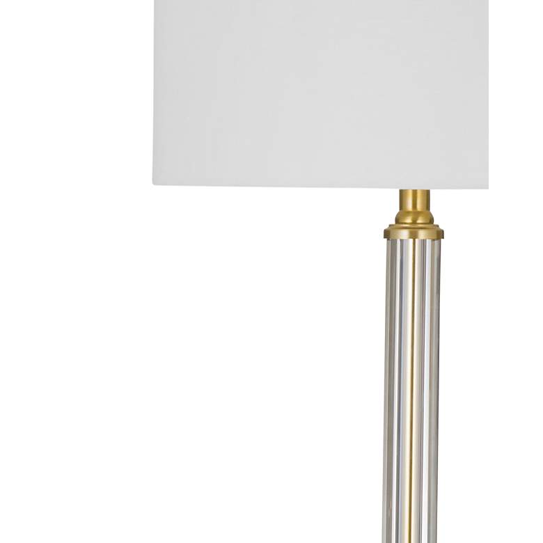 Image 3 Yukon 33" High Clear And Antique Brass Table Lamp more views
