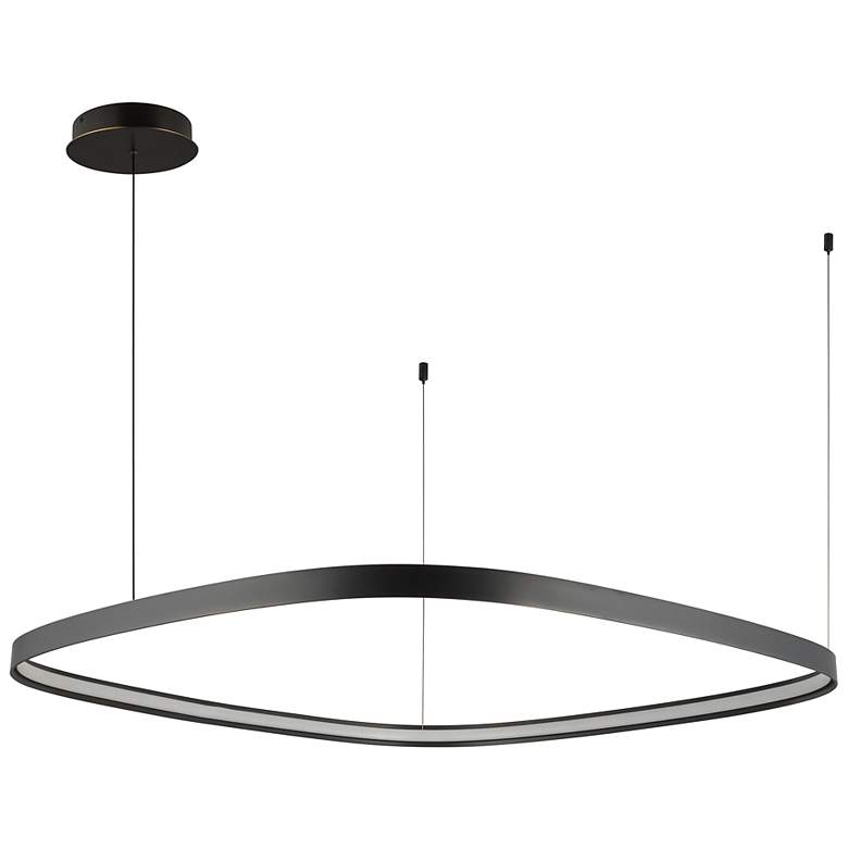Image 3 Yukon 39 1/4" Wide Urban Bronze LED Pendant Light more views