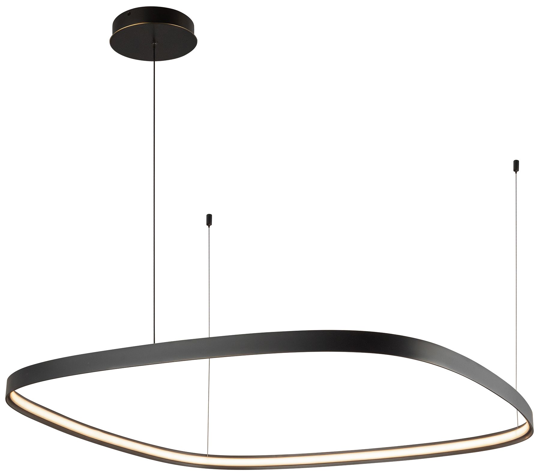 Image 4 Yukon 39 1/4" Wide Urban Bronze LED Pendant Light more views