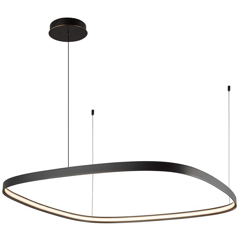 Image 4 Yukon 39 1/4" Wide Urban Bronze LED Pendant Light more views