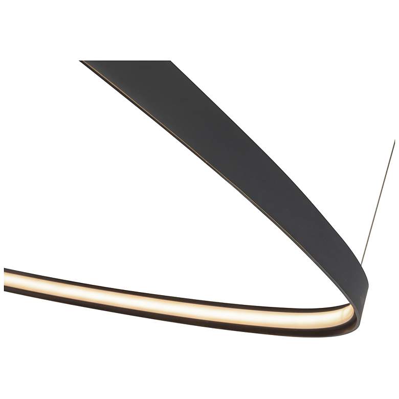 Image 5 Yukon 39 1/4" Wide Urban Bronze LED Pendant Light more views