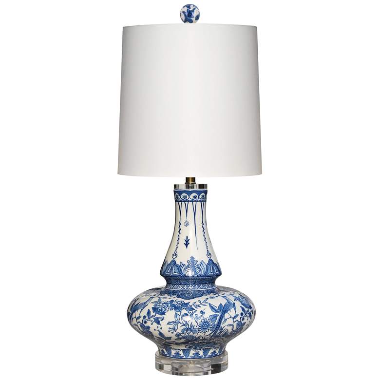 Image 1 Yulin Blue and White Porcelain Table Lamp